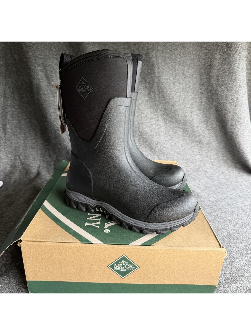 Muck Boot Arctic Sport II Mid Boots Womens Size 11 Black Waterproof AS2M000